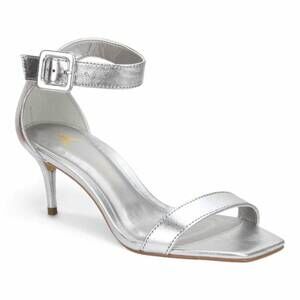 NEW CARRANO women's dress leather sandal in silver
